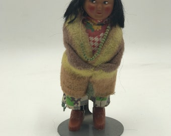 6.5" skkokum doll- indian