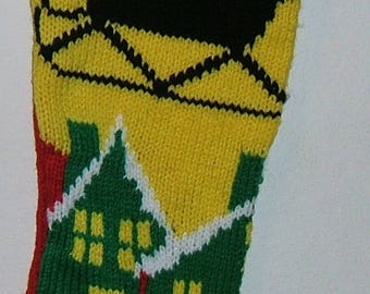 Personalized Hand Knitted Christmas Stockings