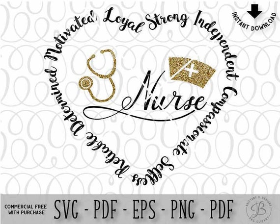 Download Nurse SVG / Nurse stethoscope svg / Nurse Saying svg / RN svg