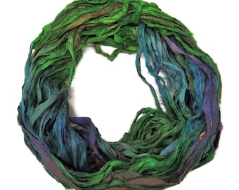 Destash ! Sari Silk Ribbon, 100g , 50 yards
