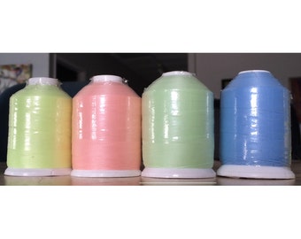 Premium Quality #40 Glow In The Dark Embroidery Thread - Polyester - 1000 Meters