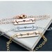 Custom Friendship Bracelet • State Bracelet • Bar • Silver Bar • Rose Gold Bar • 14K Gold Jewelry •Gold State Necklace Bar Graduation Gift