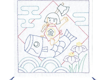 Olympus #SK-324 Japanese Sashiko Sampler Kit – Festival of the Dawn (White)