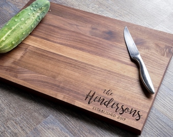 Personalized Cutting Board - Engraved Cutting Board, Custom Cutting Board, Wedding Gift, Housewarming Gift, Anniversary Gift, Christmas Gift