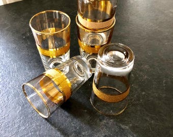 Set of 5 Moroccan tea glasses