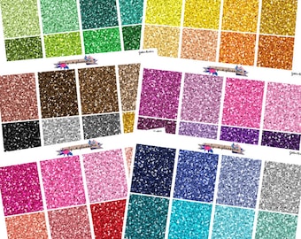 Glitter Headers, glitter stickers, glitter header planner sticker, planner stickers, header planner stickers, header stickers