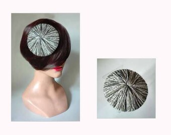 fascinator wool, wool hat, pillbox wedding hat, pillbox Hat winter woman Winter Damen Hut