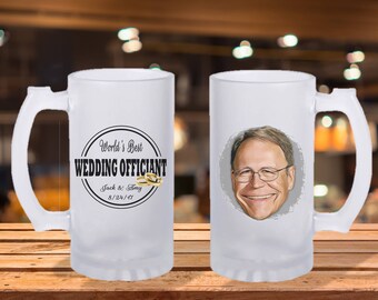 Pastor Gift Ideas, Cartoon, Worlds Best Officiant Will You Be Our Officiant, Officiant Gifts, Portrait Gift, Thank You for Marrying Us #30