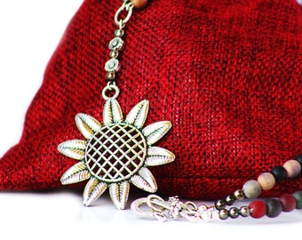 Sunflower necklace