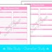 Bible Study - Character Study – 8.5” x 11” – Editable - PDF Printables – 2 Printables – Lined & Unlined - Pink Daisy INSTANT DOWNLOAD