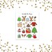 Christmas stickers- Kawaii christmas stickers, erin condren stickers, happy planner stickers