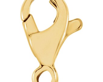 14K Yellow Gold 14k White Gold 18k Yellow Gold Trigger Lobster Clasp Findings LKQ22559