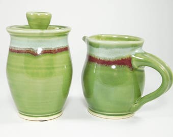 Cream and Sugar Set - Sugar and Cream Set - Sugar Bowl and Cream Pitcher - Creamer and Sugar Jar - Small Pitcher - Cream Pitcher - In Stock