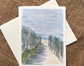 Watercolor Note Cards, Beach Theme Note Cards, Landscape Notecards, Thank You Cards, Thinking Of You Cards, Original cards, Birthday Cards