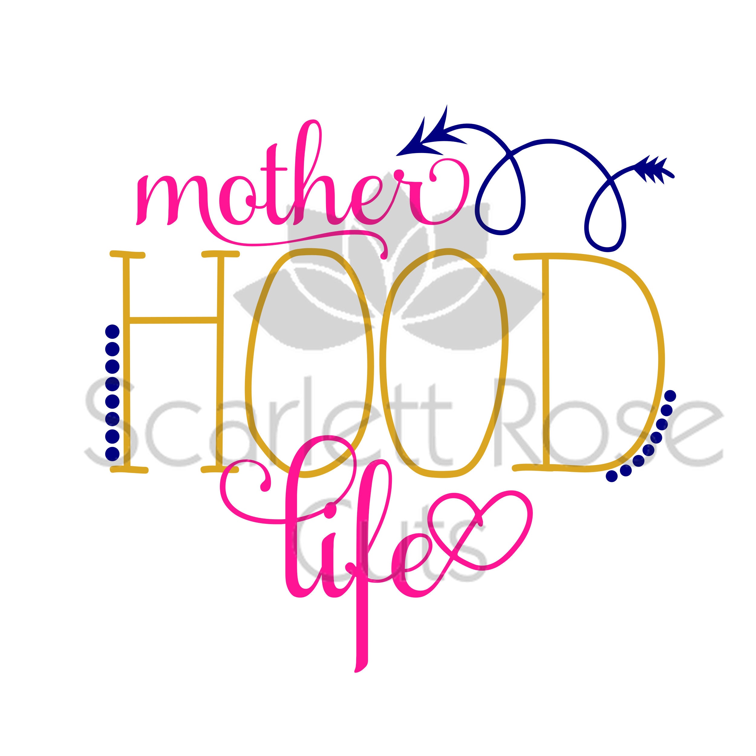 Download Mother HOOD LIFE SVG cut file mom life design for silhouette