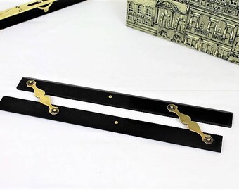 Vintage Ebony Parrell Ruler/Technical Parrell Ruler/Draftman;s Ebony Ruler/Ebony/SALE (Ref1986C)