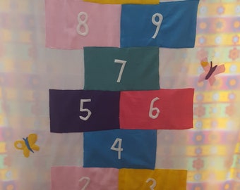 Hopscotch Fleece Blanket
