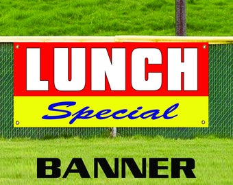 Lunch Special Food Offer Advertising Discount Promotion Vinyl Banner Sign USA