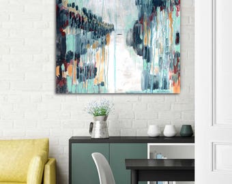 Abstract painting, mid century modern art, original abstract, art for office, modern abstract, interior decor, interior art, commercial art