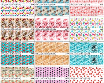 Nail Art Transfer Stickers Water Slide Decals Labels Tattoos Trendy Fashion Popular Style Snow 2018