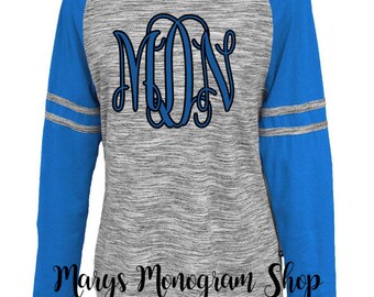Monogrammed long sleeve,Monogram Space-Dye Crew