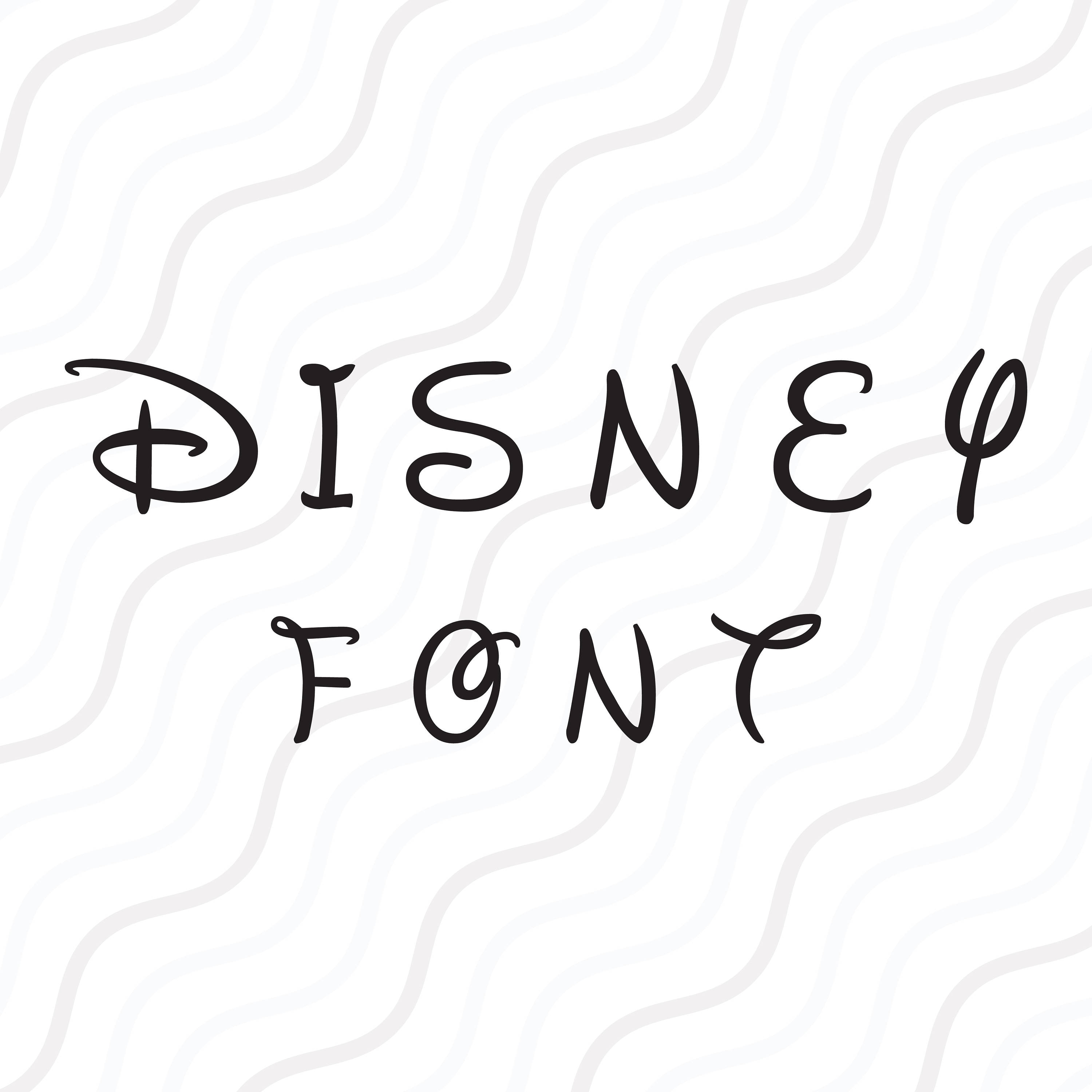 Walt Disney Font SVG Disney Alphabet Svg Disney Monogram