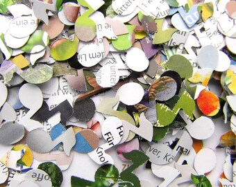 Confetti Partydeko Hochzeitsdeko Paper Confetti Sheet music paper Confetti