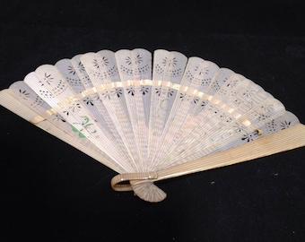Antique celluloid fan