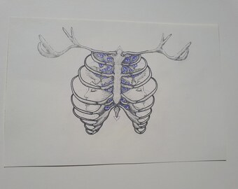 Drawing, ballpoint pens-Open your mind-drawing, pen