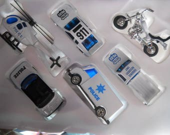 Police 6 Pc Vehicles Diecast Toy Play Set Pretend Play # Ty29
