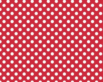 Riley Blake Designs, Small Dots in Red (C350 80)