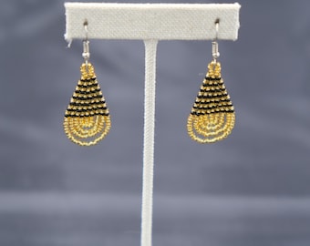 Women's Golden Beaded Earrings
