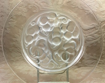 LALIQUE Marienthal Plate French Art Deco ART GLASS Rene Lalique