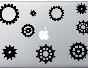 Gears Laptop Decal