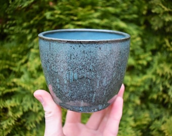 Green Ceramic Planter
