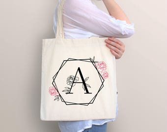 Monogram Tote Bag, Tote Bag, Personalized bag,Wedding Bag, Monogram Bag, Personalized Gift, For Her, Bridal Party, Bridesmaid Tote Bags