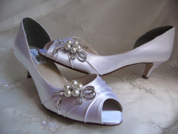 Wedding Shoes Bridal Shoes with Pearl and Crystal Rhinestone