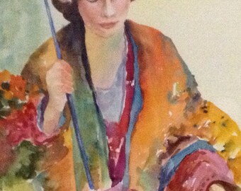Girl With Umbrella ( a study)