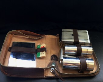 Gentleman's Vintage grooming set,shaving kit, men's gift