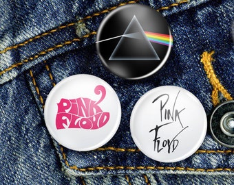 Pink Floyd Pin Button Badge Set 3 x 25mm Badges or Individual