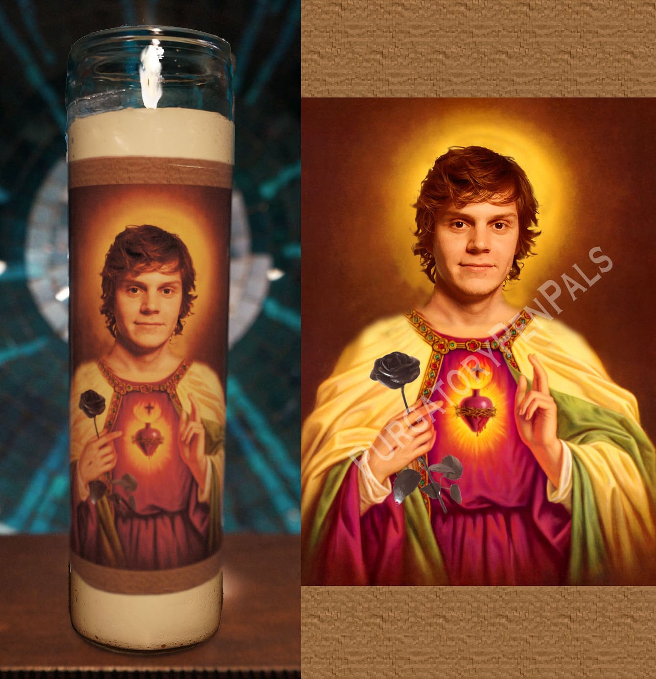 Saint Evan Peters Prayer Candle / Vigil Candle