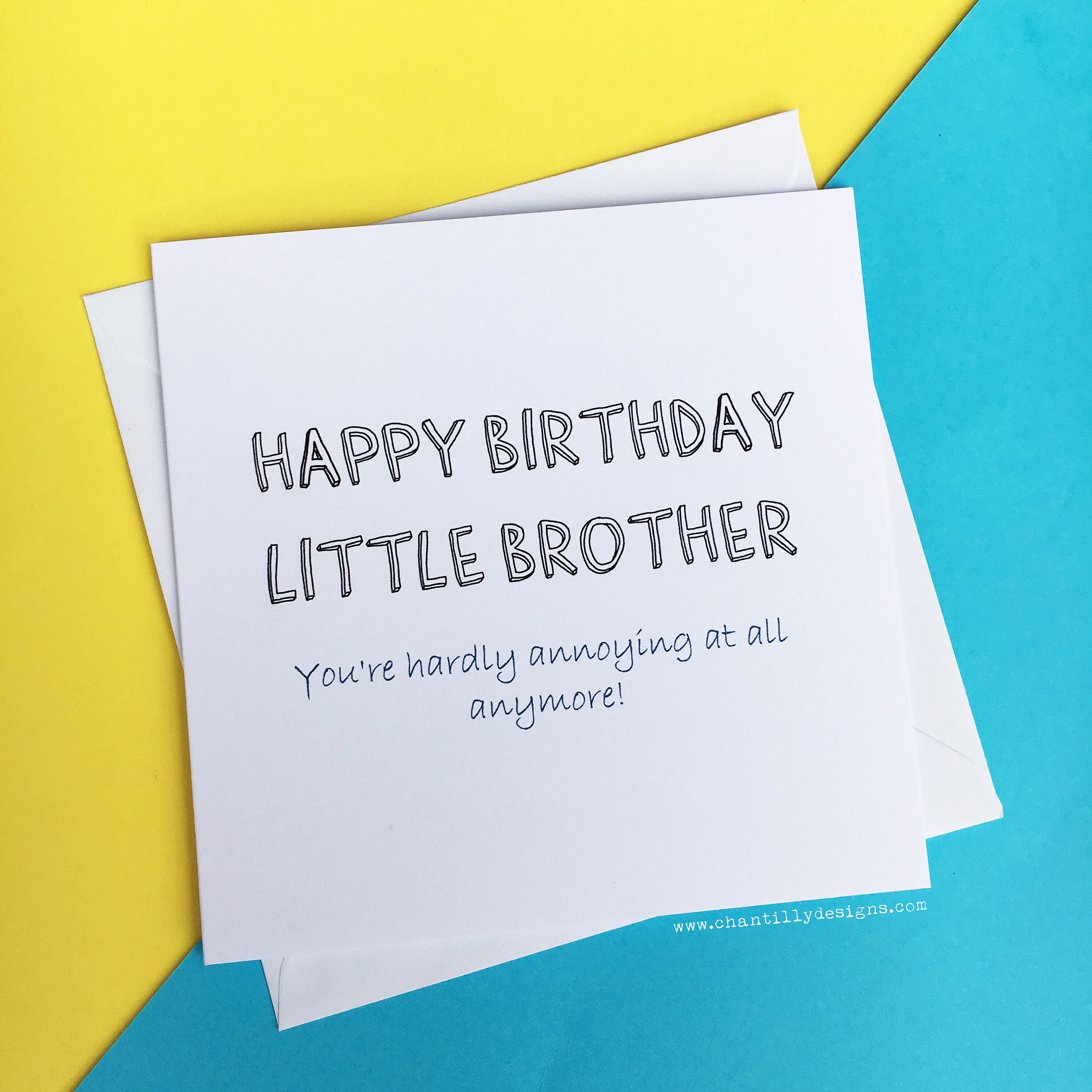 Funny Little Brother Birthday Card Little Brother Annoying