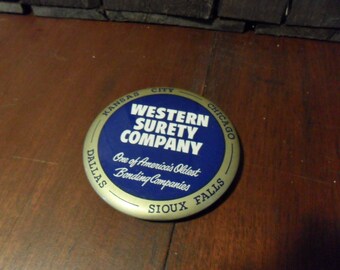 Vintage Advertising Celluloid Pocket Mirror