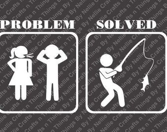 Problem Solved-Fishing SVG