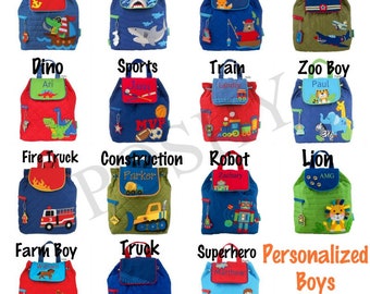Personalized Toddler Backpack Quilted Boys backpack Girls Backpack