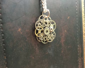 Steampunk mechanical necklace