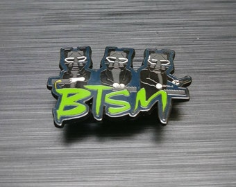 Black Tiger Sex Machine Enamel Lapel Pin - Hat Pin
