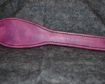 Spanking Paddle, Leather, Purple, PD-009