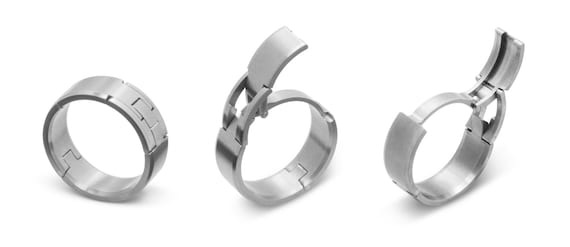 TG4 Hinged Titanium Active Mens Wedding Ring