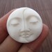 AAA Quality 30 mm Two face Moon cabochon, Bone Carving, Embellishment, Cabochon for setting B4074